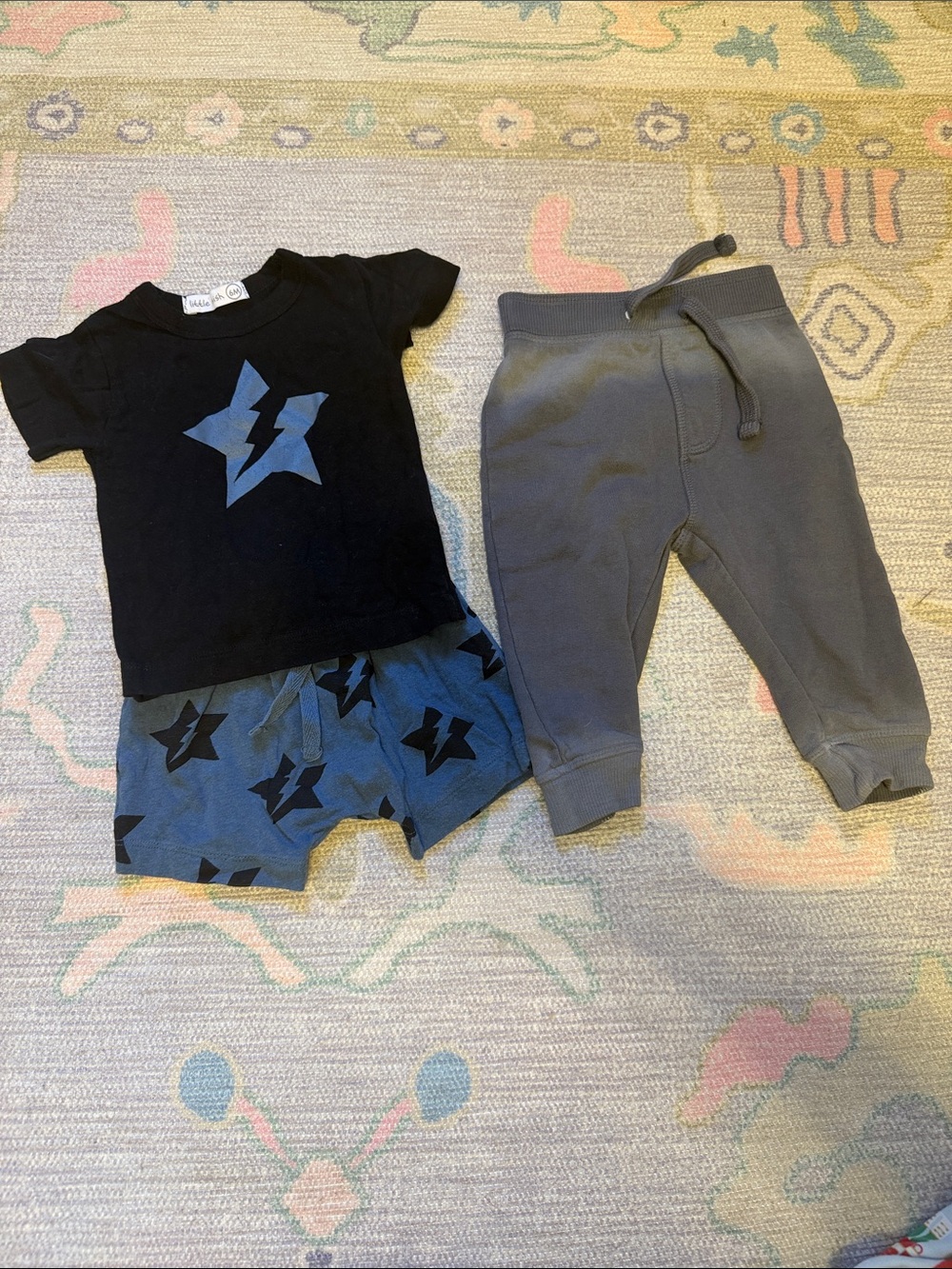 Boys 6 months Little Mish / Mish Boys / Mish Mish / Baby Steps Star set & Sweats